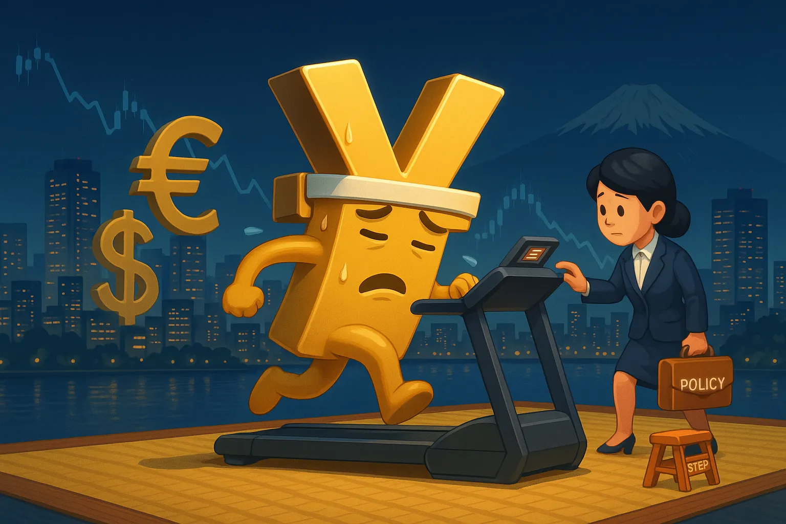 Yen hits record low versus euro as new PM backs slow hikes